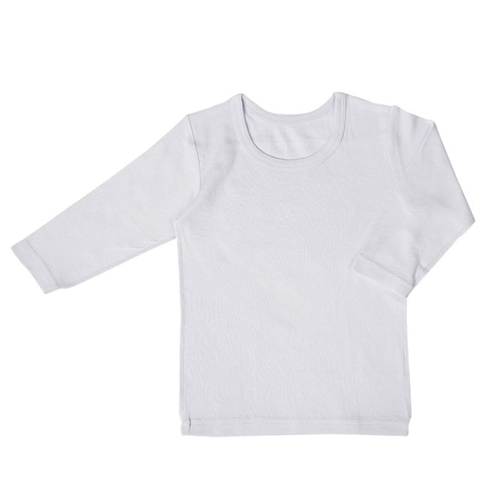 akachan honpo - 長袖圓領速乾上衣-2件組 汽車-淺藍色