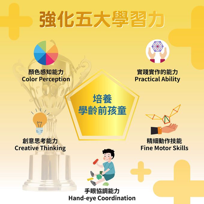 京尼教育 - 【Giscoo STEAM系列】幾何扣條益智教具組