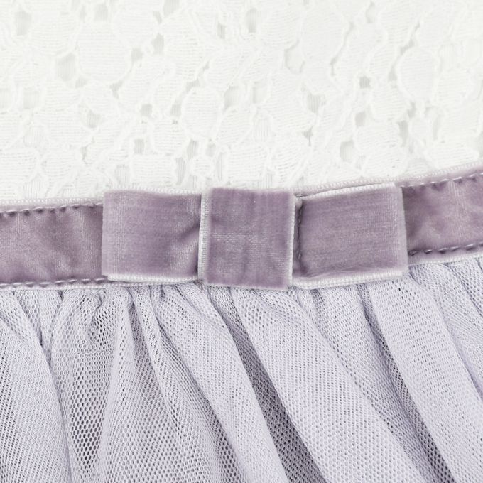 akachan honpo - 洋裝 薄紗&蕾絲-紫色