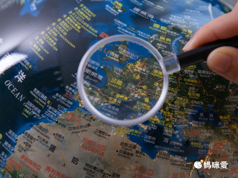 SKYGLOBE - 12吋地形海溝人口分佈古銅色底座地球儀(附燈/中英文對照)