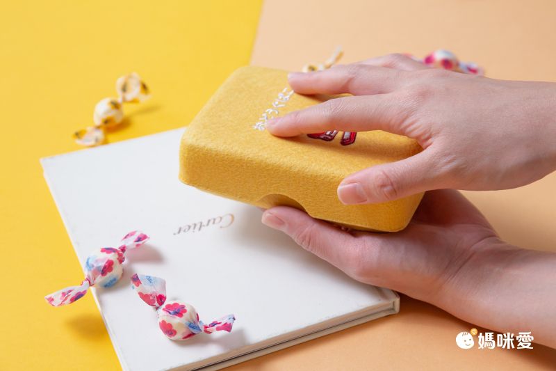 日本P+G design - 刺繡羊毛氈硬式掀蓋收納盒-膠帶