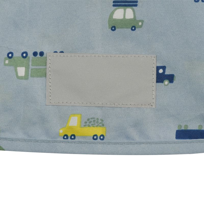 akachan honpo - 短斗篷式雨衣-汽車-淺藍色 (80~95cm)