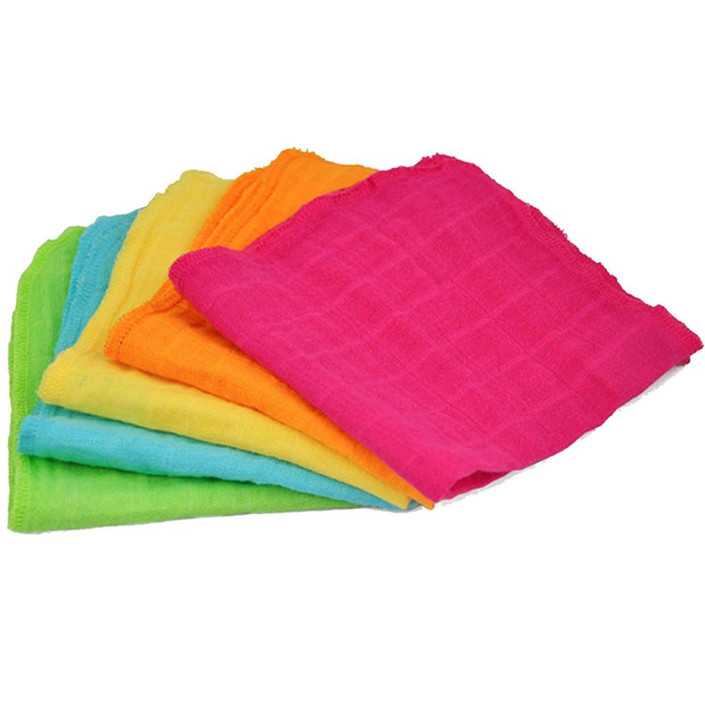 美國green Sprouts 有機棉多功能細紗布毛巾 洗澡巾5入組 桃色組 媽咪愛