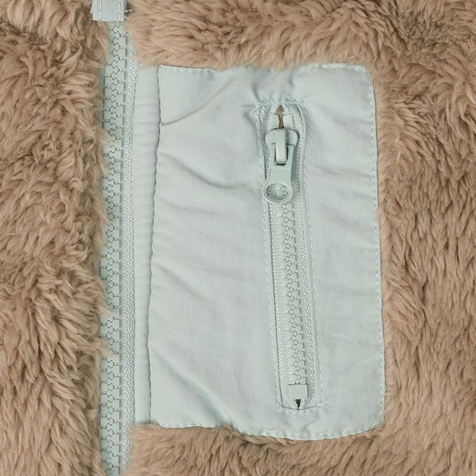 akachan honpo - 刷毛外套-淺卡其色