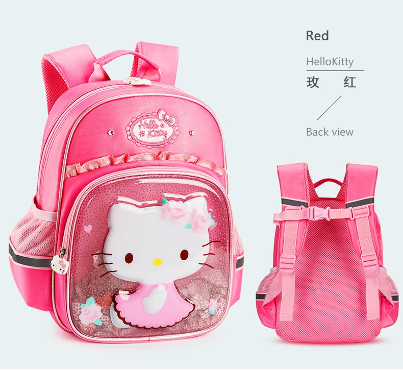 Hello Kitty透明系書包-紫色 (適合90-110cm)