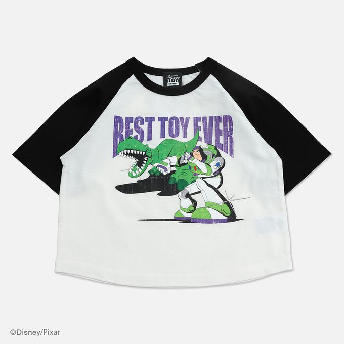 日本 Chil2 - 迪士尼聯名 純棉短袖上衣-玩具總動員角色-白