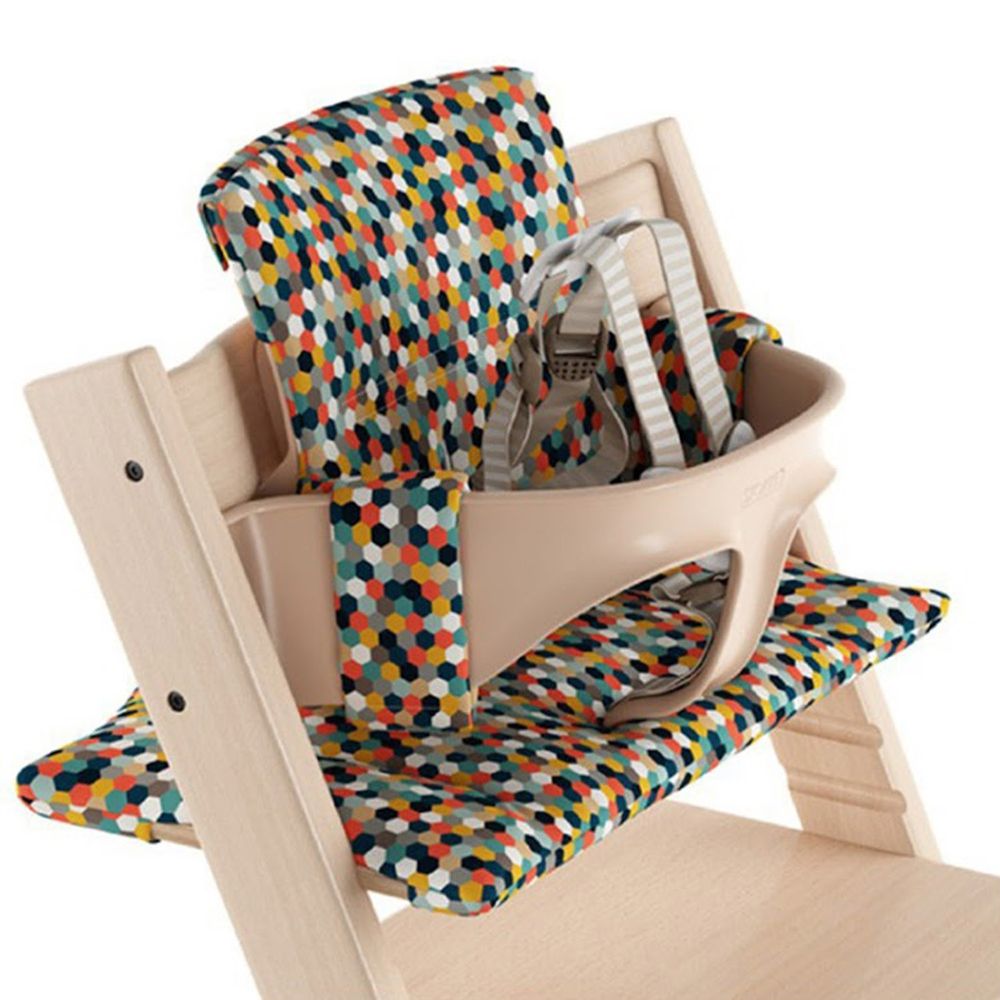 Stokke - Tripp Trapp 成長椅經典座墊(不含椅子本體)-撞色萬花筒