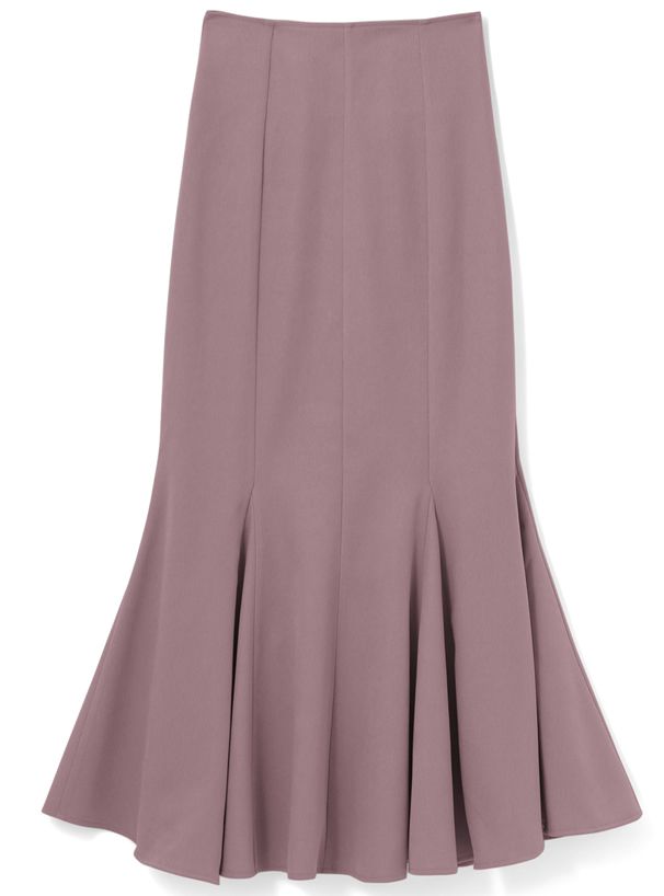 日本 GRL - 浪漫多層次魚尾長裙-橘