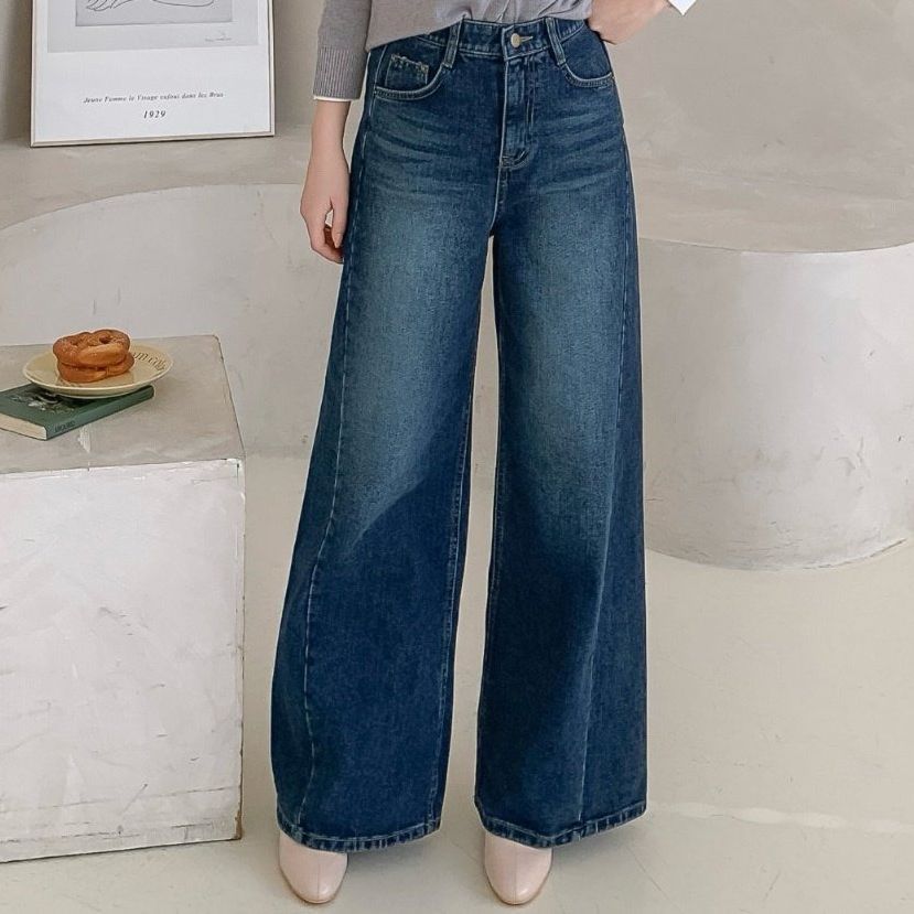 超顯瘦！韓國製 時尚廓形寬褲，穿起來又瘦又暖，現在任選再85折起！