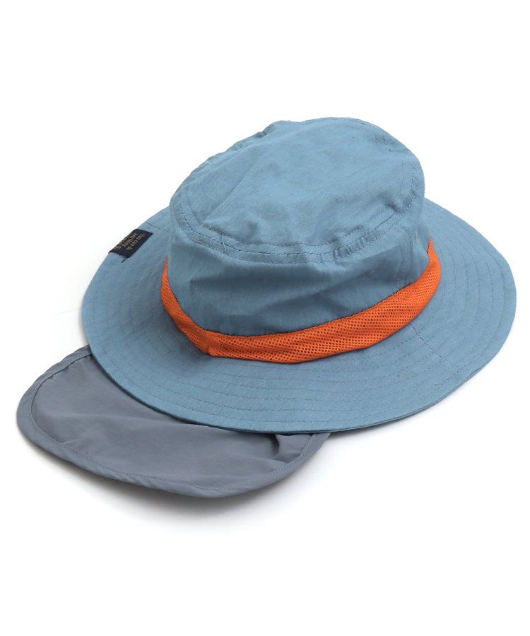 日本 BREEZE - 抗UV 後頸可收納遮陽帽-彩虹色