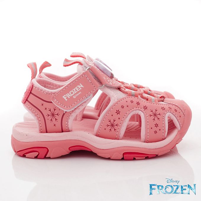 冰雪奇緣 - 冰雪奇緣電燈護趾涼鞋-FOKT37693蜜桃粉(中小童)-涼鞋-蜜桃粉