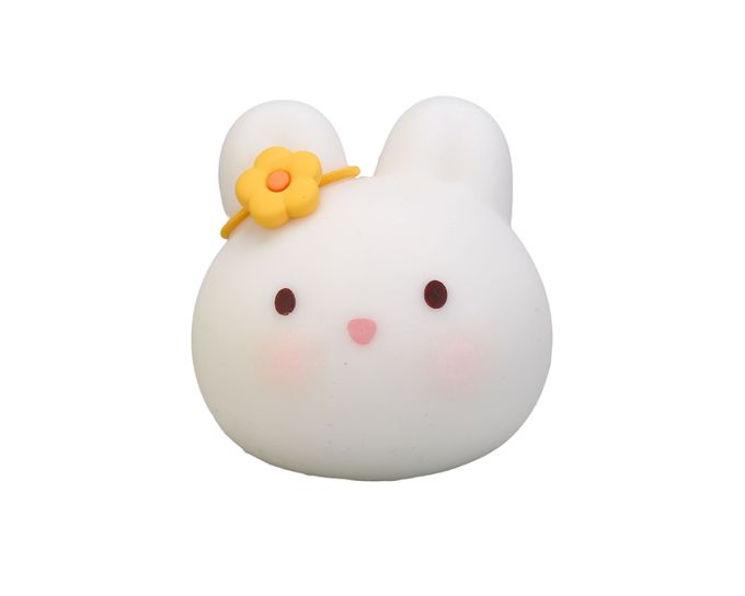 樂彩森林 - 療癒捏捏樂-花花兔-1入(顏色隨機)