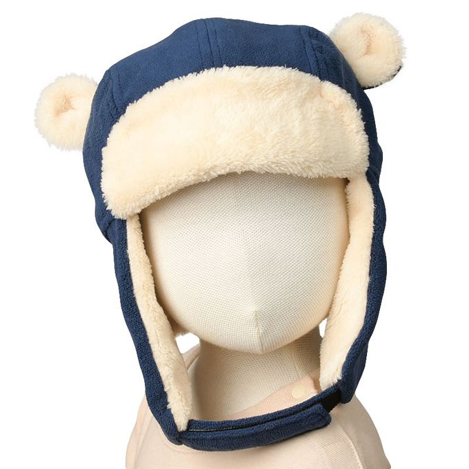 akachan honpo - 小耳朵飛行帽-深藍色