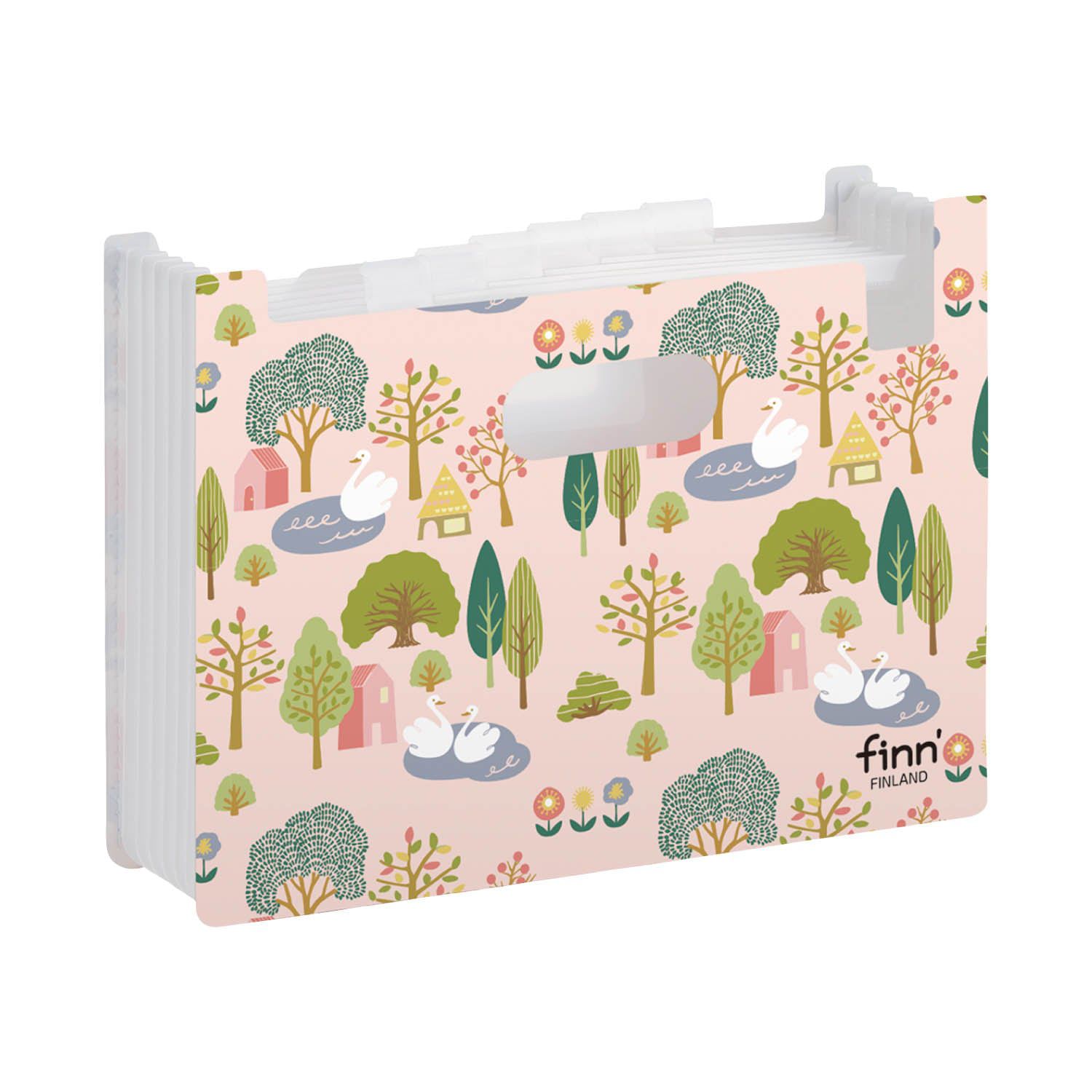 日本千趣會 - 北歐風 風琴式文件收納夾(可放A4)-療癒小狗 (33x23.5x2cm)