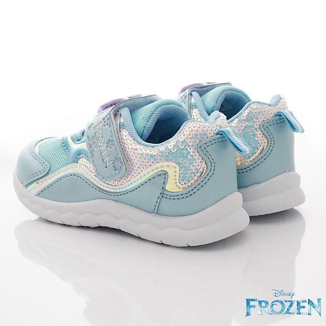 冰雪奇緣 - 卡通電燈款童鞋(中小童段)-運動鞋-水藍