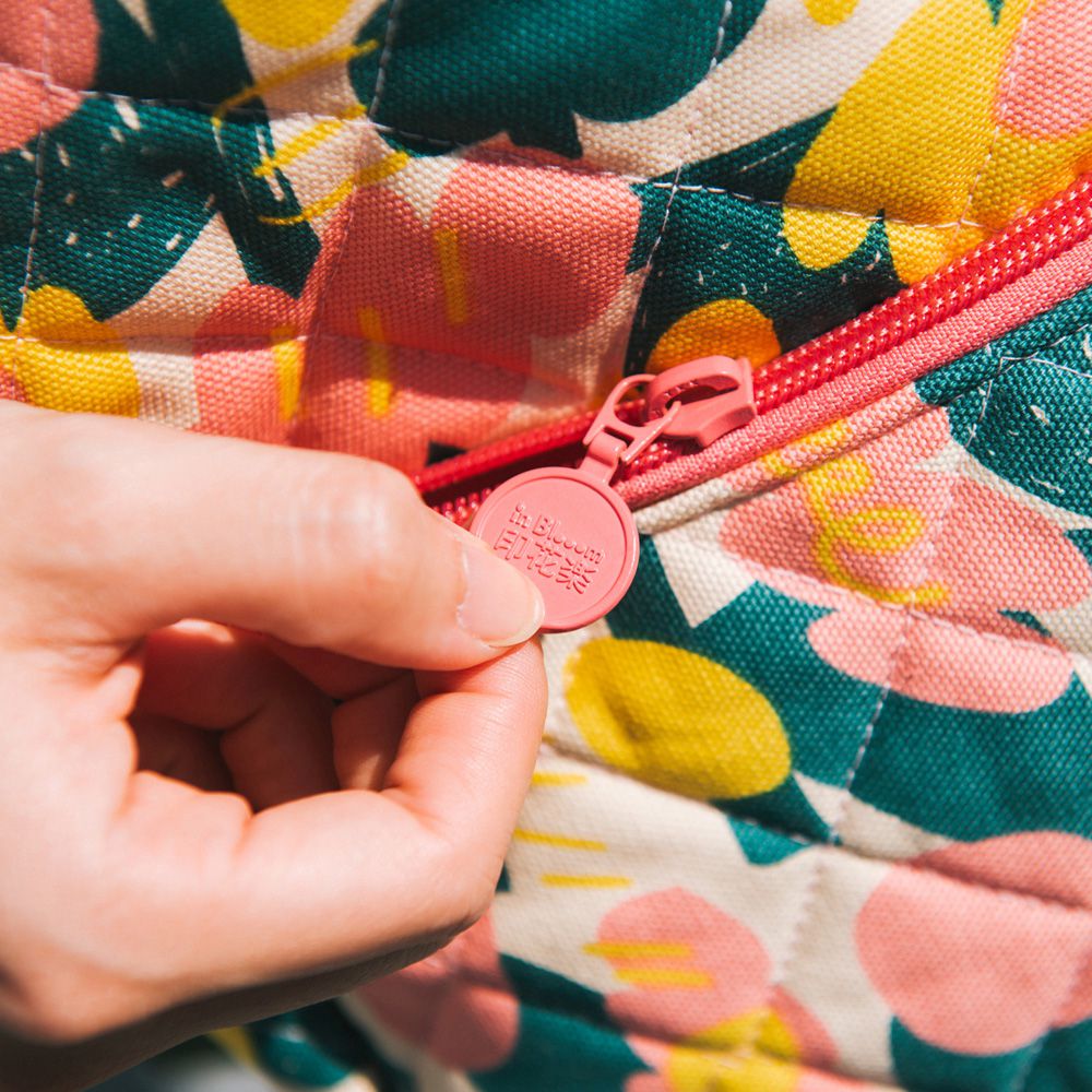 印花樂 inBlooom - 鋪棉後揹包-印花樂 x UULIN/荷包蛋花朵-粉色 (22 x 29.5 x 12.5 cm)