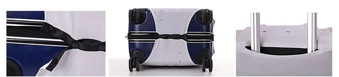 little chili - 繽紛行李箱套 M號-紐約白-24吋 -高60 寬40 厚度25cm