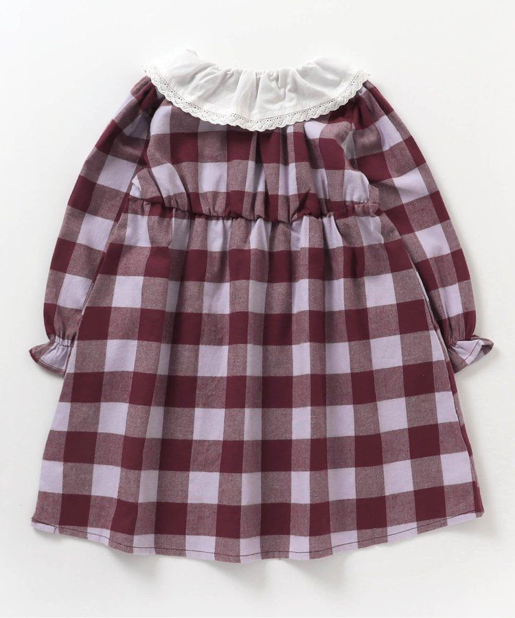 日本 apres les cours - 少女系滿版印花定番長袖洋裝-碎花-暖黃