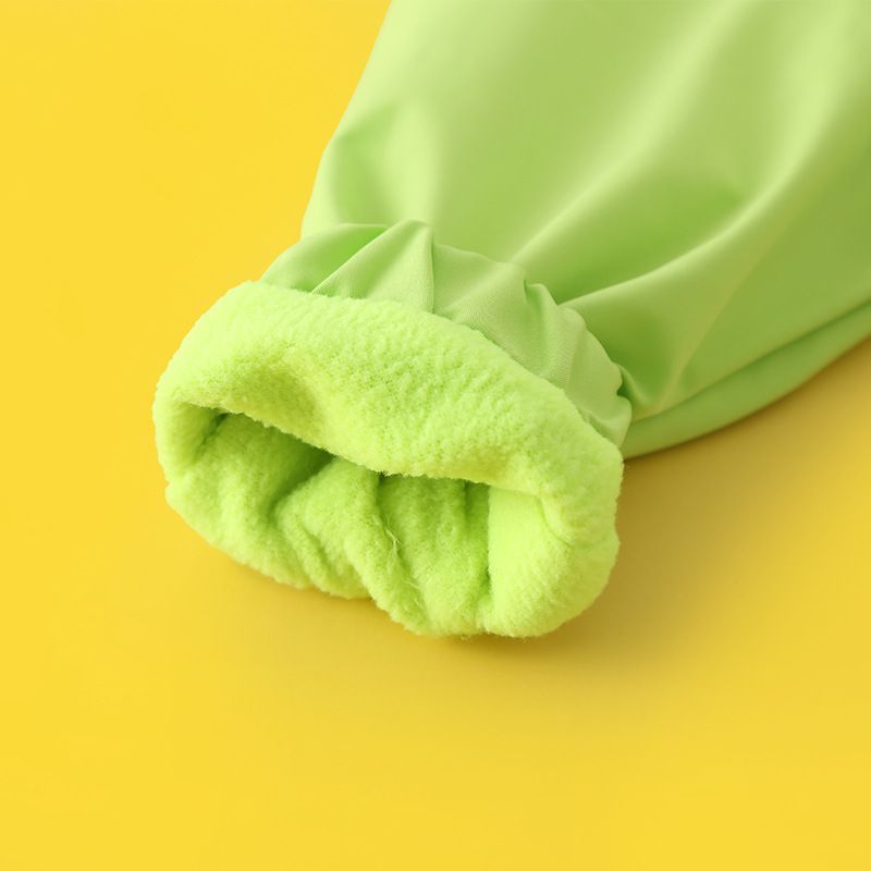 卡通人物史努比加絨連帽防風外套/衝鋒外套-SNOOPY-黑色