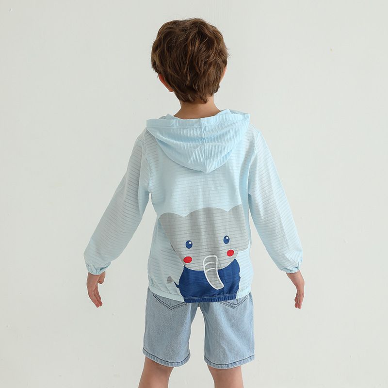 MAMDADKIDS - 竹節棉輕薄款連帽外套-兔子-粉色