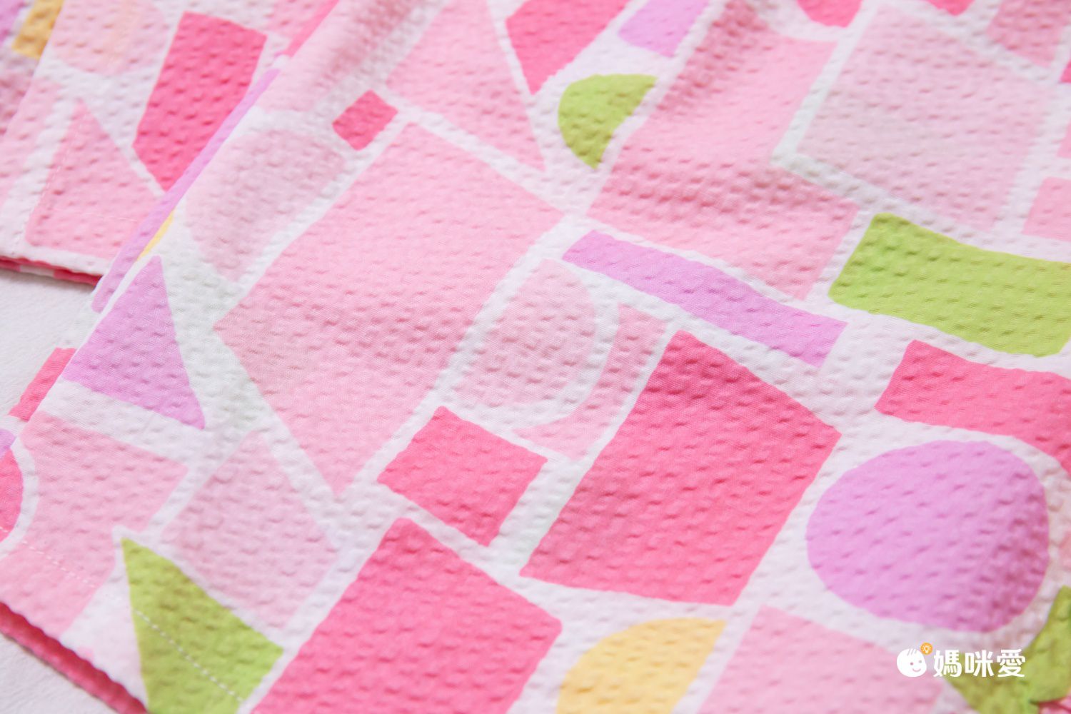 akachan honpo - 兩件式甚平-幾何圖案-藍色