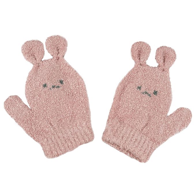 akachan honpo - 手套-兔子-粉紅色 (90cm)