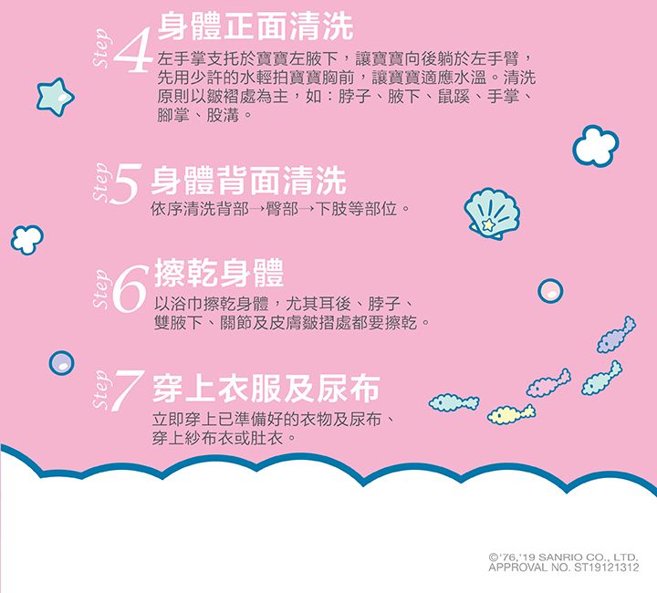 水清淨 Water Clean - 三合一泡泡慕斯-三麗鷗聯名款(小美人魚-雙星仙子)400ml*1+旅行組30ml*3