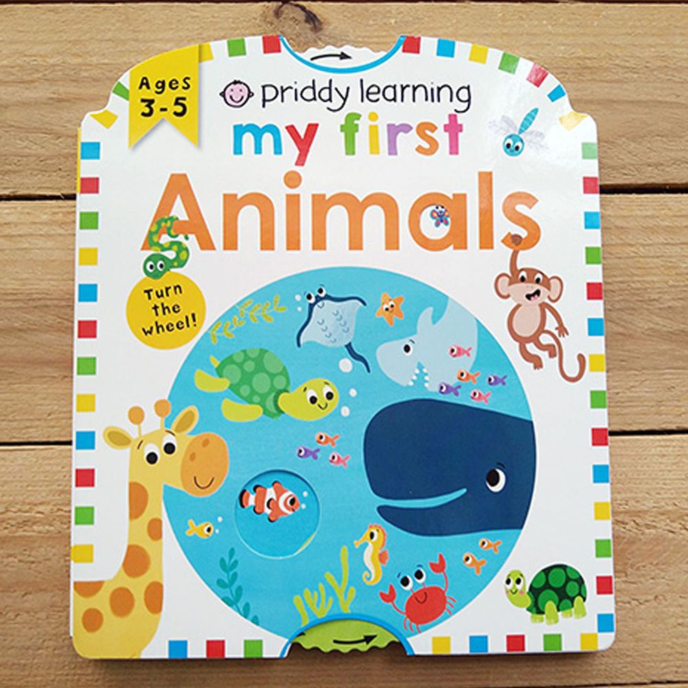 Priddy Learning: My First Animals 我的第一本動物轉盤書（厚頁書）