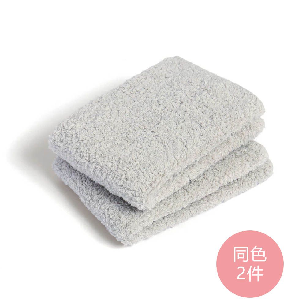 激推宣言 5倍吸水力小方巾(同色2件組)-珍珠灰 (33x33cm)
