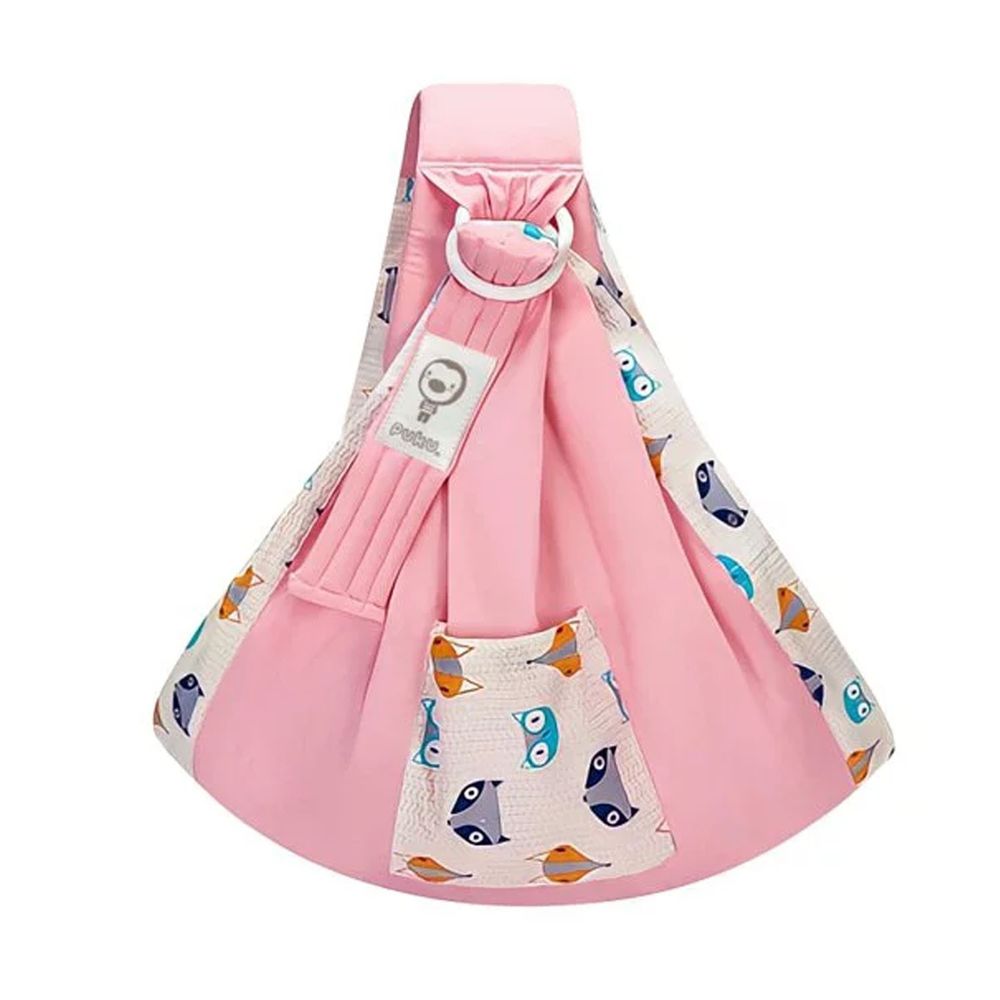 PUKU 藍色企鵝 - Lite多功能環抱背巾-粉色