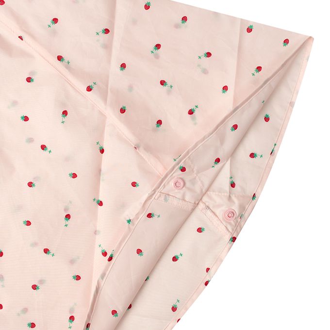 akachan honpo - 短斗篷式雨衣-水果-粉紅色 (80~95cm)