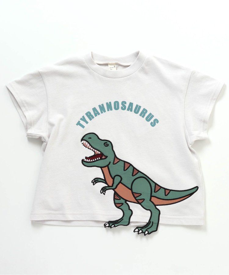 日本 apres les cours - 搶眼造型印花短袖上衣-挖土機-摩卡