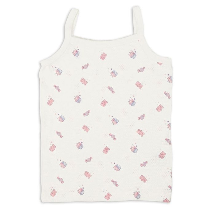 akachan honpo - 細肩帶背心2件組-網眼 糖果餅乾-紫色