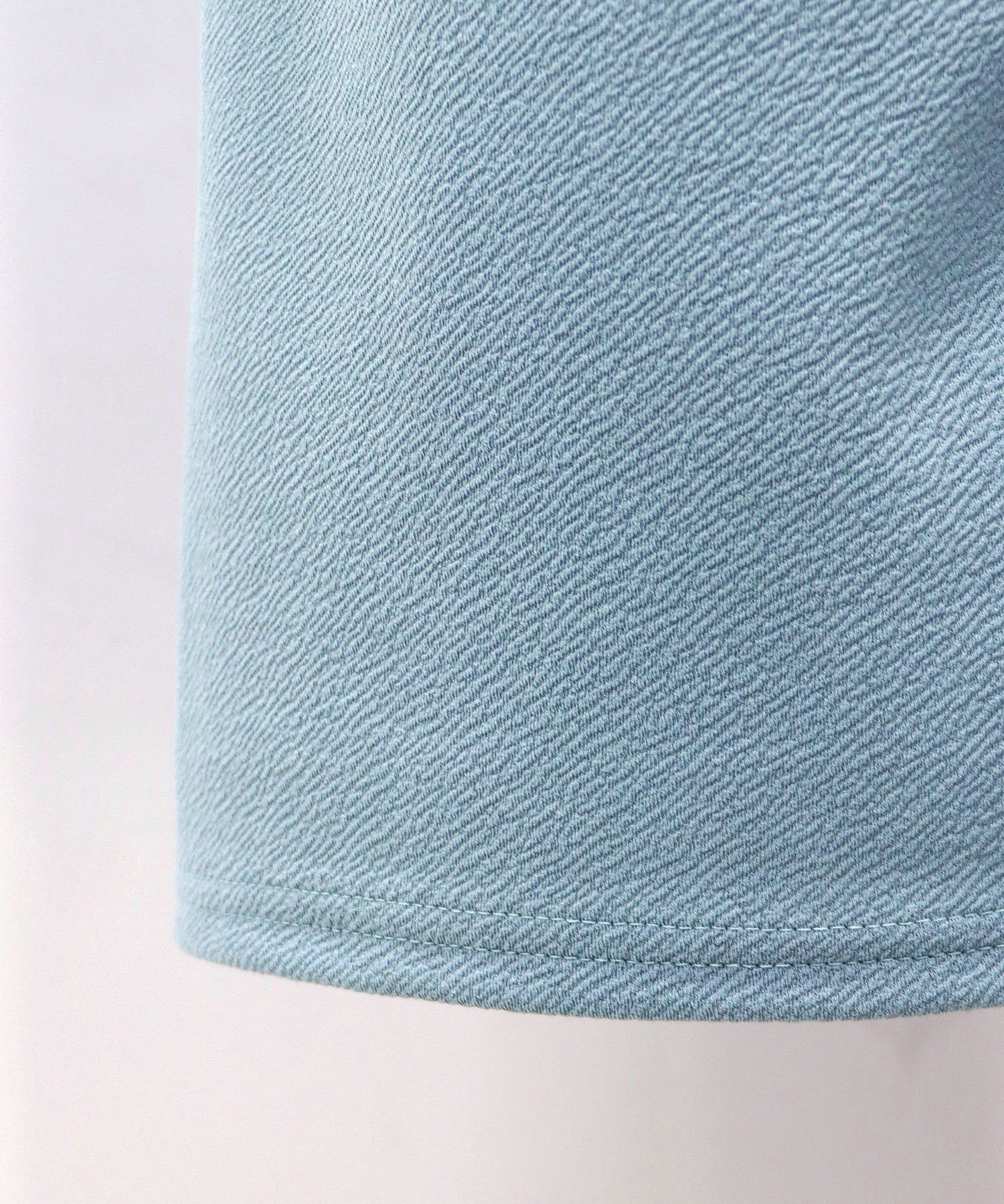 日本 BLUE EAST - 休閒扭結垂墜連身褲-水藍