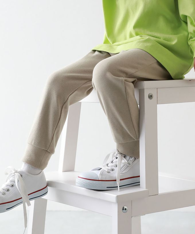 日本 devirock - 熱銷定番 超彈力羅紋束口長褲-黑