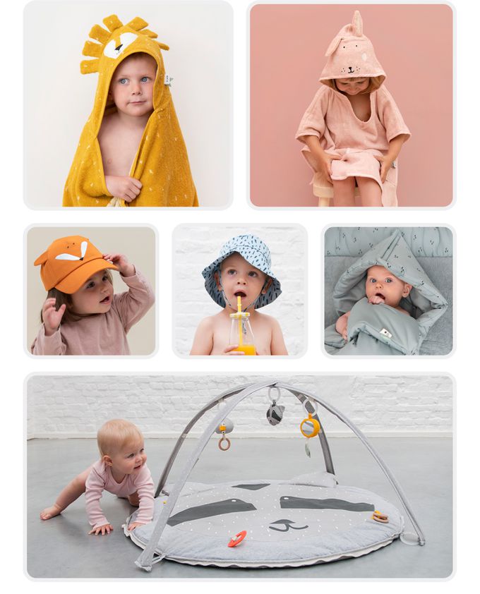 比利時 Trixie - 動物造型有機棉連帽斗篷-威力恐龍