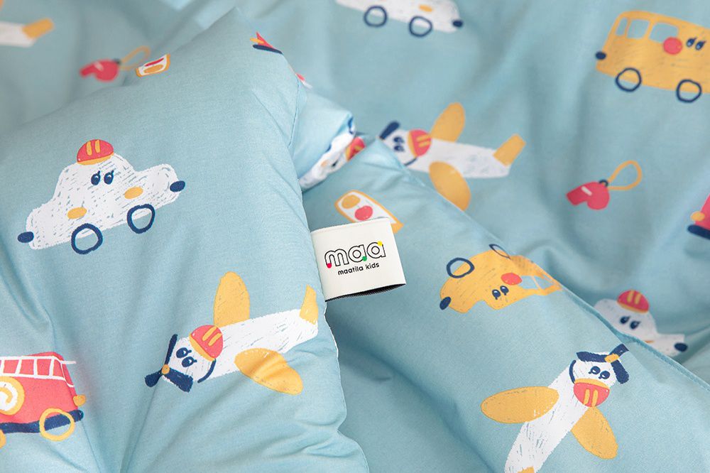 韓國 Maatila - (兒童款)可水洗M2全方位抗菌防蟎棉被-噗噗車車