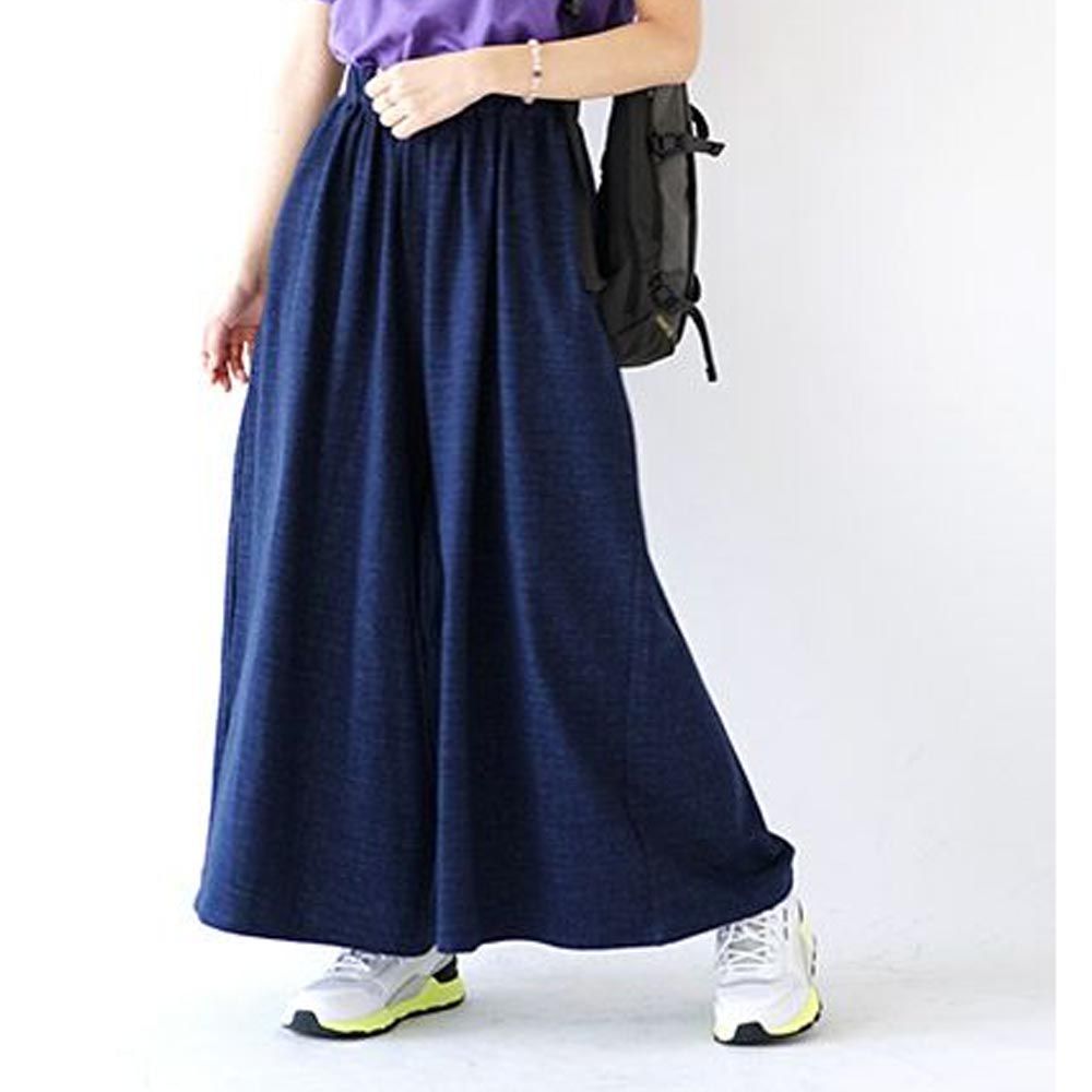 日本 zootie - 超舒適休閒丹寧寬褲-深藍