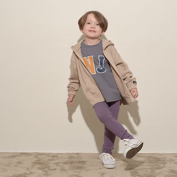 日本 b-ROOM - 簡約百搭連帽運動外套-素色-灰綠