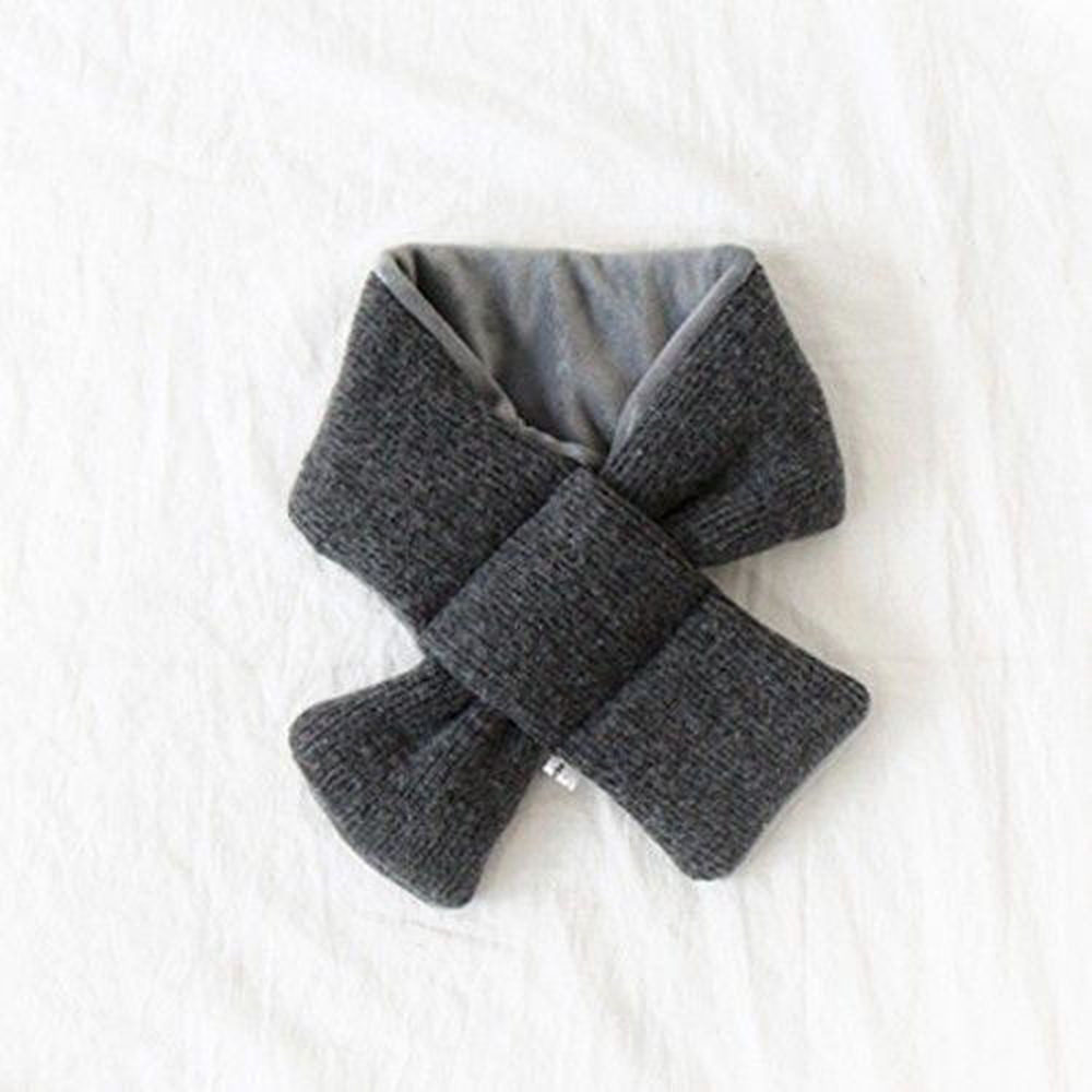韓國 Babyblee - 鋪棉圍巾-深灰 (FREE)