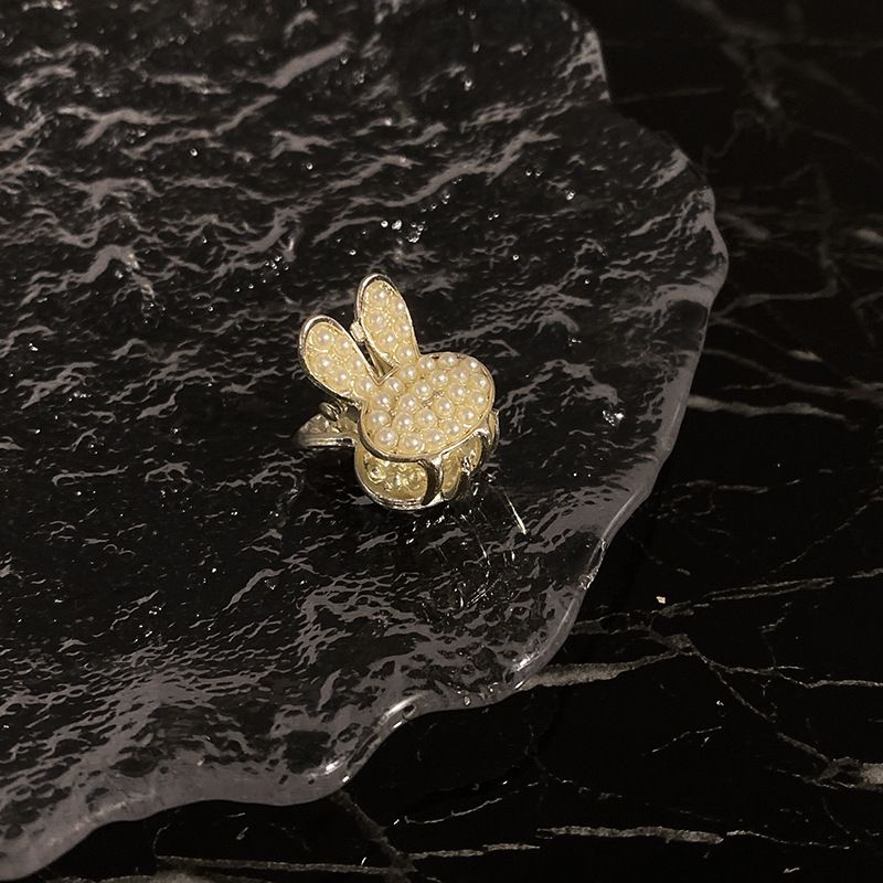 質感珍珠造型小爪夾-小半圓