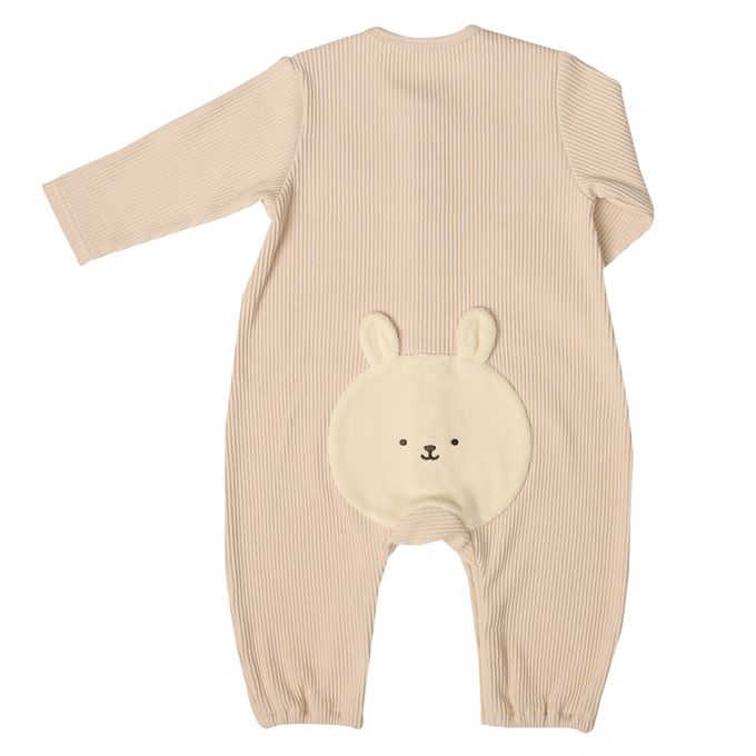 akachan honpo - 長袖兔裝-動物造型屁屁-粉紅色