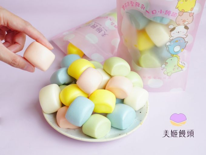 美姬饅頭 - 寶石造型鮮乳一口小饅頭-180g