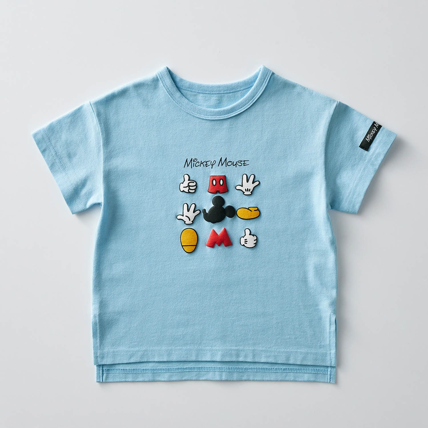 日本千趣會 - 迪士尼印花短袖上衣(可搭親子裝)-米奇-水藍