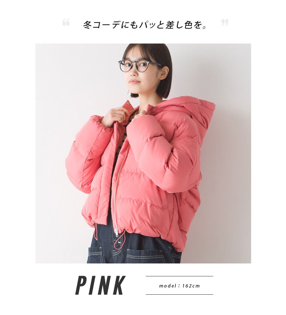 日本 OMNES - 80%羽絨 時尚短版輕盈連帽外套-海軍藍