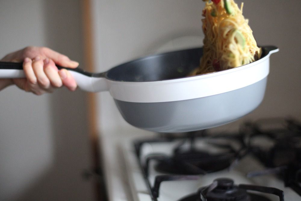 Remy - 多功能萬用不沾鍋(含鍋蓋)-24cm-Remy pan plus-純淨白