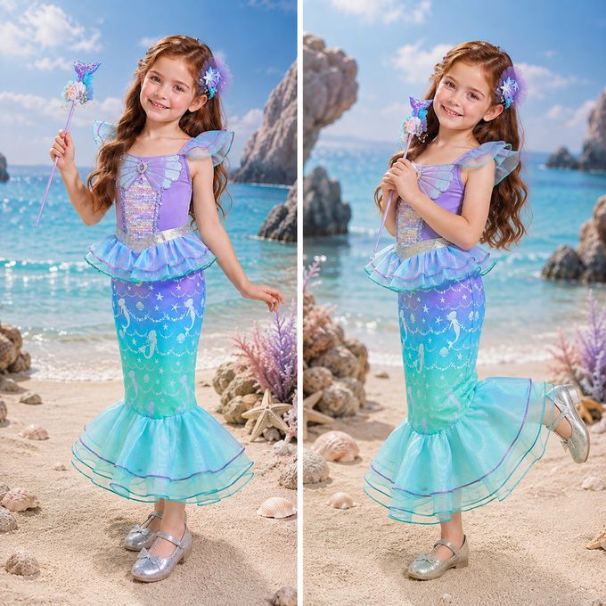 夢幻美人魚公主變裝服 ｜兒童萬聖節變裝服 
