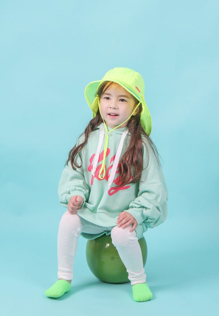 韓國 Babyblee - 抗UV遮陽板遮脖防曬帽-粉紅 (頭圍：L(50-54cm))