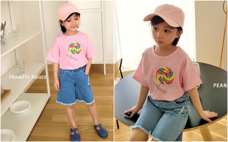 韓國 Peanuts House - 棒棒糖T-白