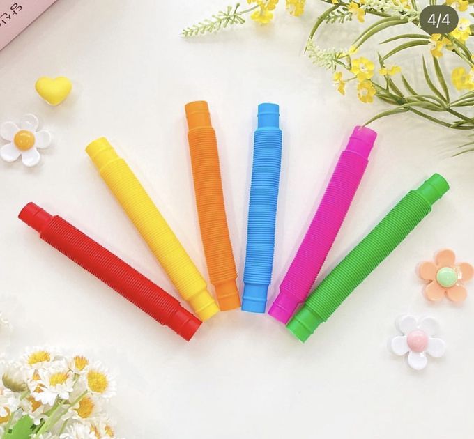 韓國感官魔法伸縮管大全套-彩虹色- 大(6入)+中(10入)+小(16入)